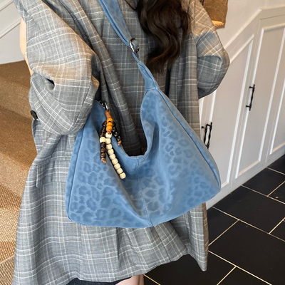 ZATZ百搭豹纹慵懒风托特包