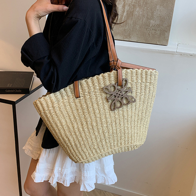 ZATZ度假风腋下草编包单肩包