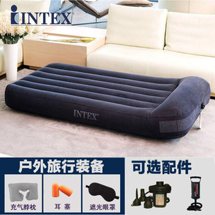 INTEX充气床单人气垫床双人 午休床 户外打地铺吹气床 家用冲气床
