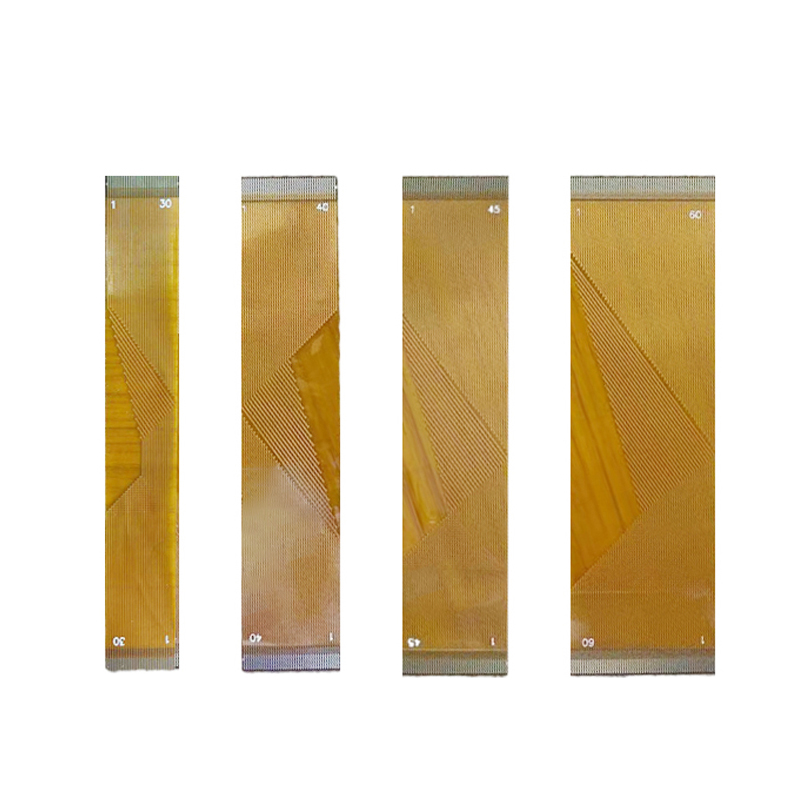 黄色fpc排线镀金0.5mm间距频位