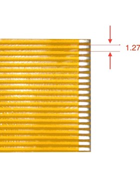 焊接排线1.27间距FPC 3-30Pin芯 长度30-100mm扁平线