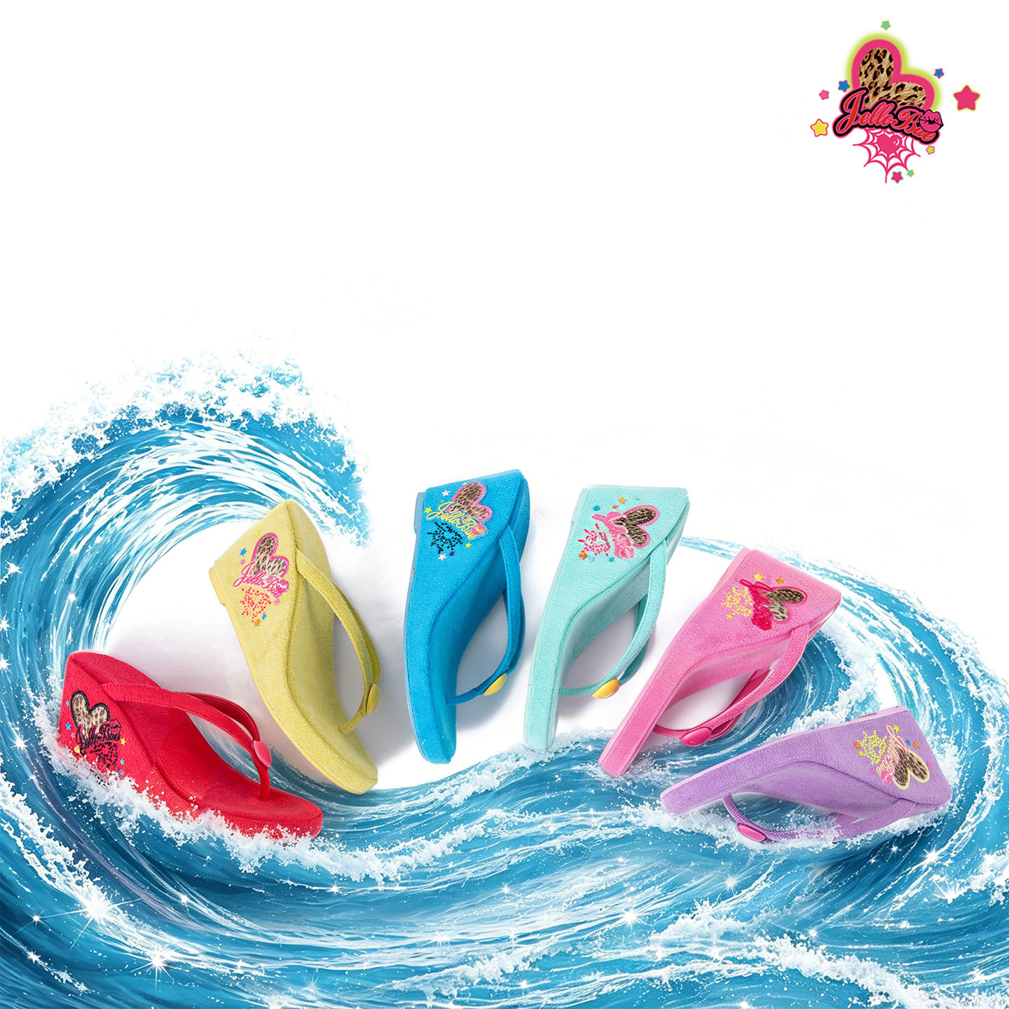 JELLOJEANS 26夏日限定系列糖果色凉拖鞋