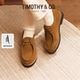 秋冬复古老钱风牛绒休闲皮鞋 TIMOTHY＆CO． 迪迈奇翻毛皮袋鼠鞋 男