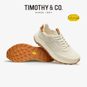 TIMOTHY＆CO．/迪迈奇飞织鞋Vibram底夏新款缓震透气运动跑步鞋男