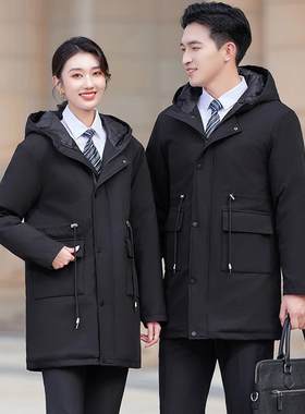 黑色羽绒棉服男女同款冬季保暖
