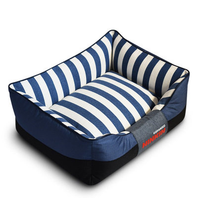可拆洗纯棉帆布金毛狗窝大号狗垫子泰迪斗牛犬柯基宠物窝萨摩狗床