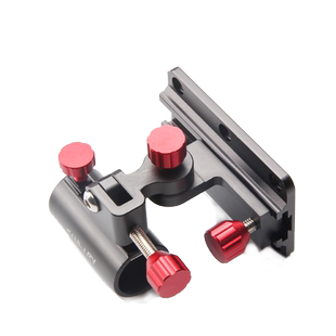 骑兵连钓箱配件铝合金炮台支架座通用炮台架加厚左右款插片式