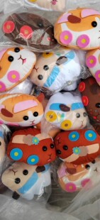 外单日单天竺鼠车收纳包挂件