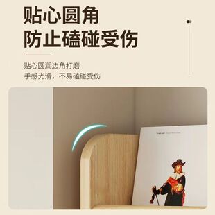 儿童门后过道实木落地超薄极窄阅读绘本小书架收纳柜置物架可定制