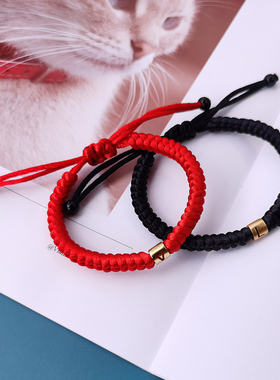 纯银手链材料包情侣编织绳送男友