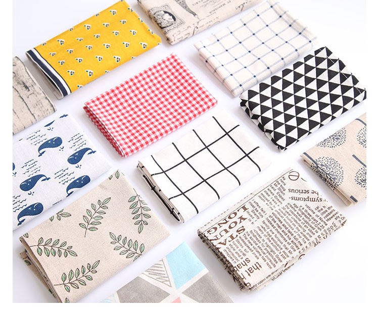 格子布餐垫早餐烘焙美食摄影布棉麻桌布直播拍照背景布装饰