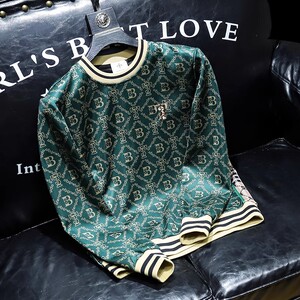 BxzsopLee潮牌字母印花时尚刺绣长袖卫衣男春秋欧洲站男装打底衫