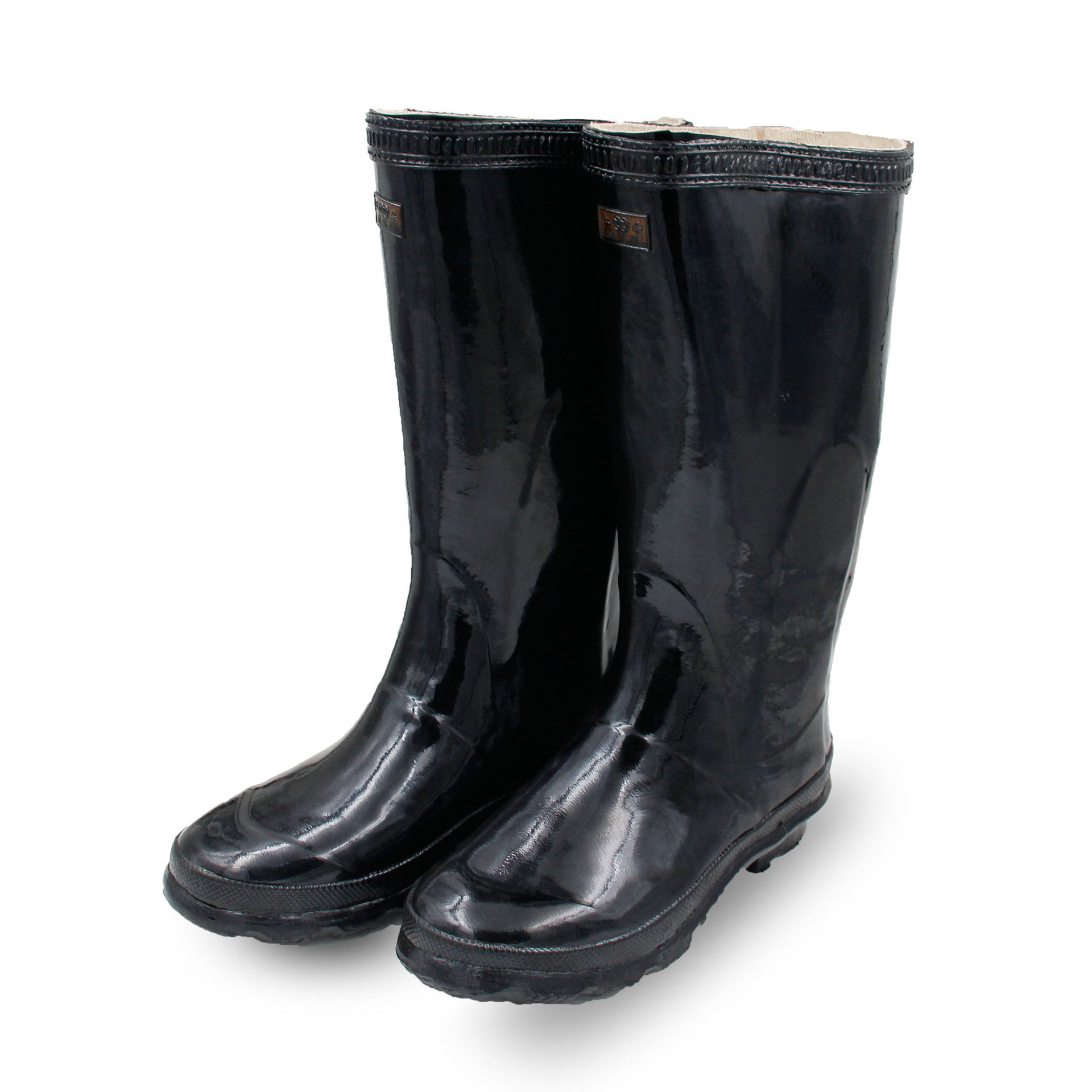 上海双钱高筒雨靴 安全劳保防护雨鞋 耐酸碱橡胶高靴黑色水鞋