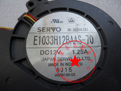SERVO 10CM10厘米10033鼓风机 E1033H12BAAS-70 12V 1.25A