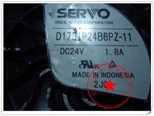SERVO 17.2*15厘米变频器风扇 D1751P24B6PZ-11 24V 1.8A