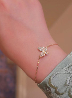 测试推荐MH女纯银镶锆石简约手链