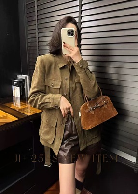 LP100%亚麻外套极简老钱风2025秋季气质上衣独特名媛老钱风外套女