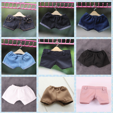 娃衣10cm15cm20cm40cm牛仔裤西裤休闲运动棉花娃娃17cm拉布布裤子