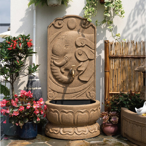 匠心坊高颜值吉祥象庭院拖把池