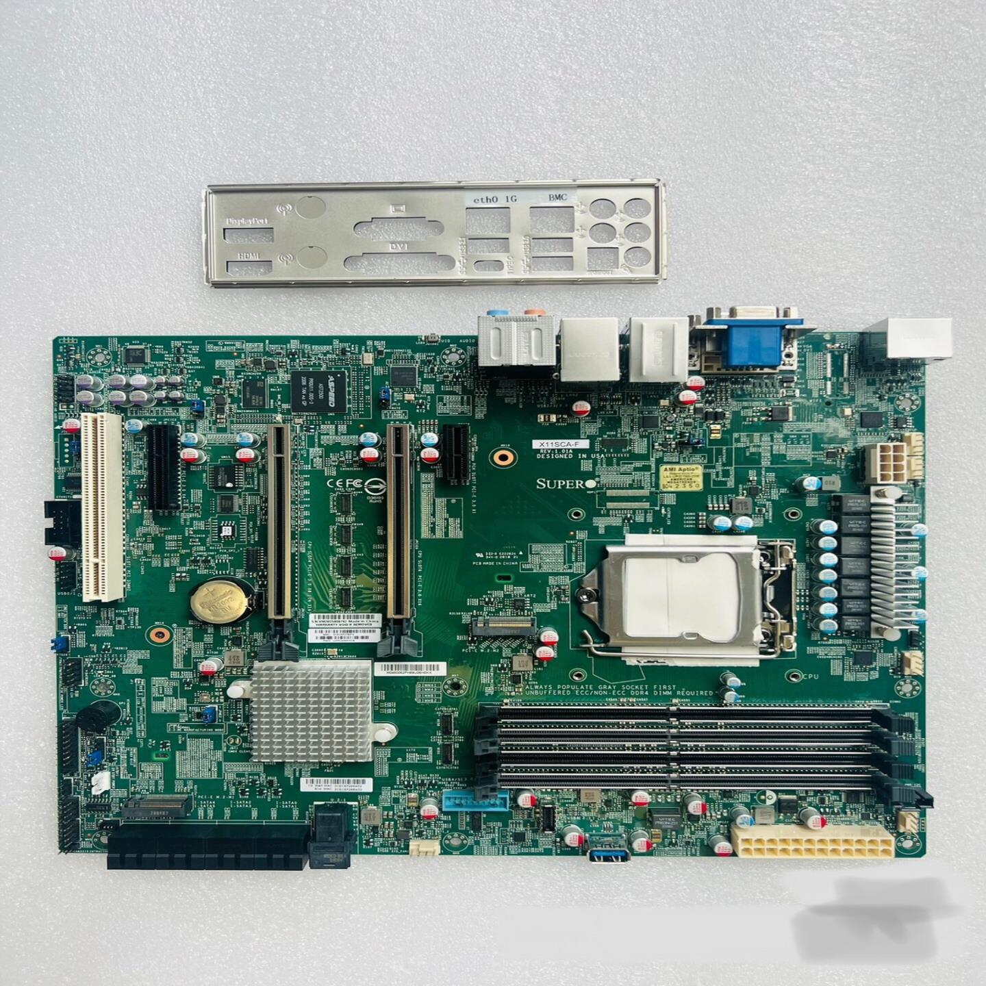 超微X11SCA-F主板 95新支持9代CPU拆机主板拆机