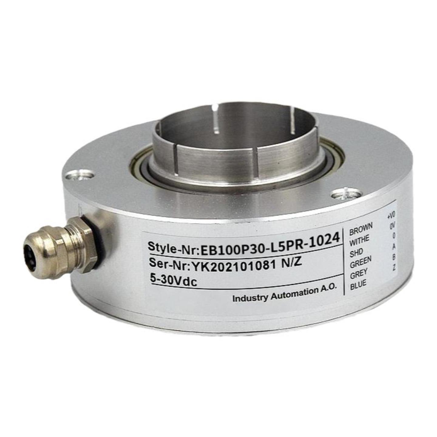 宜科型中空心轴旋转编码器EB100P30-H6PR-L5BR-P6AR-H6TR-H6BR