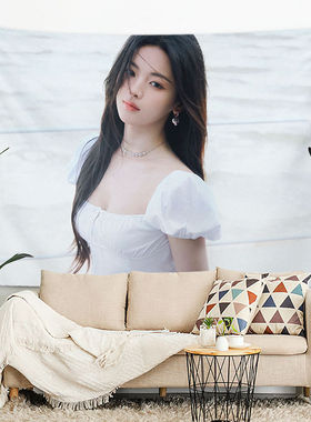 杨超越海报背景布明星粉丝应援挂布房间卧室床头装饰布置墙布挂毯