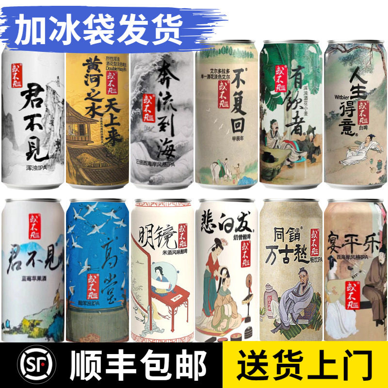 或不凡啤酒 君不见 黄河之水 天上来 奔流到海不复回 浑浊IPA啤酒 - 实物图