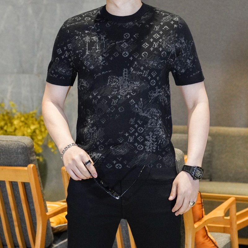 短袖男2025新款T恤衣服男士