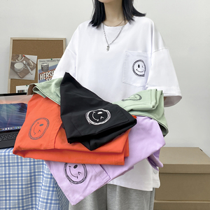 21夏季男女印花圆领短袖T恤五分袖圆领衫 7161-P35图片