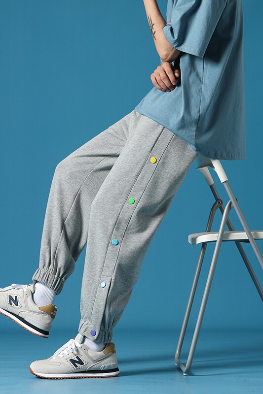 春夏季休闲宽松长裤卫裤男女运动束脚裤子7106-P45,男装休闲裤,电商B380（原B361）