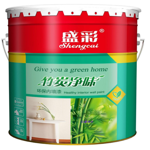 盛彩内墙竹炭净味无甲醛室内油漆环保白色墙漆涂料防霉防潮乳胶漆