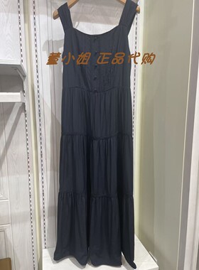 Z6Z04AS249 紫涵国内正品代购2026夏季新款方领无袖蛋糕连衣裙