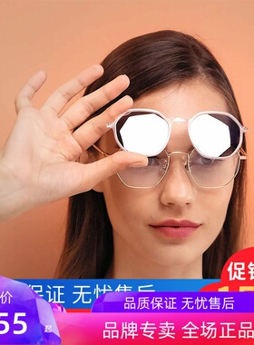 SBPRC圣大保罗近视太阳镜架女复古多边形圆框磁吸偏光套镜S.29011