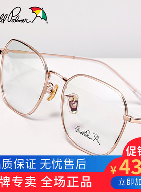 花雨伞钛合金眼镜框女方框近视可配镜片眼镜架多边形粗框AP.18001