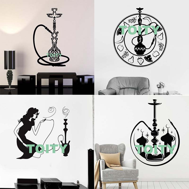 阿拉伯水烟贴画餐厅橱窗防水装饰