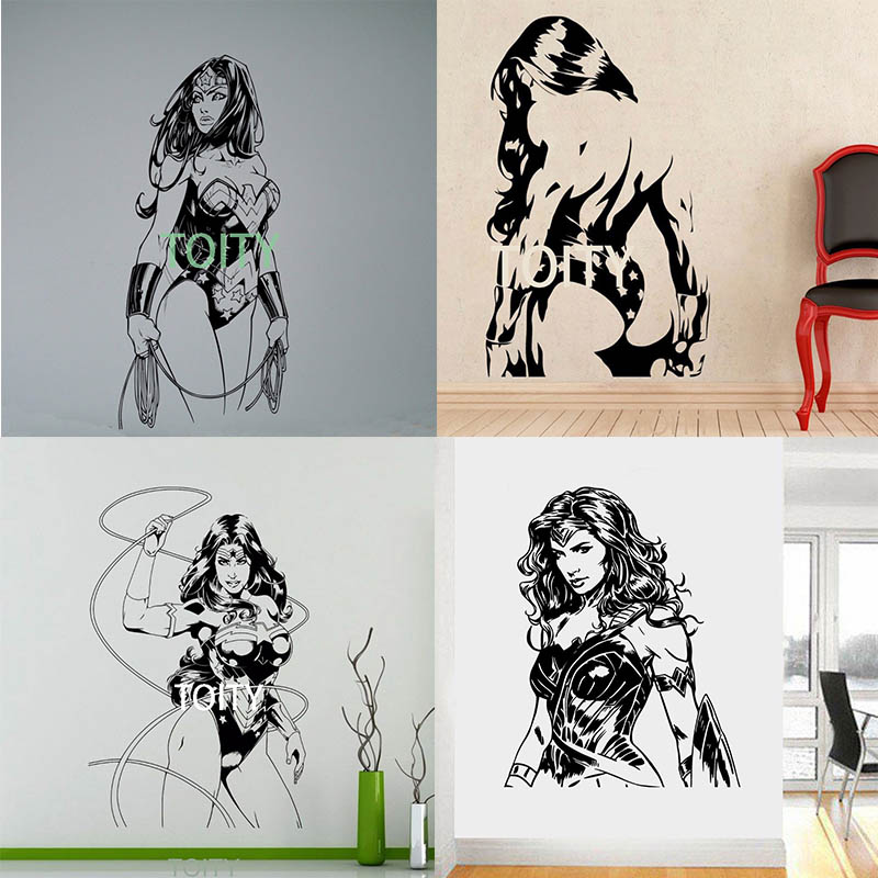 神奇女侠wonder动漫超级英雄墙贴