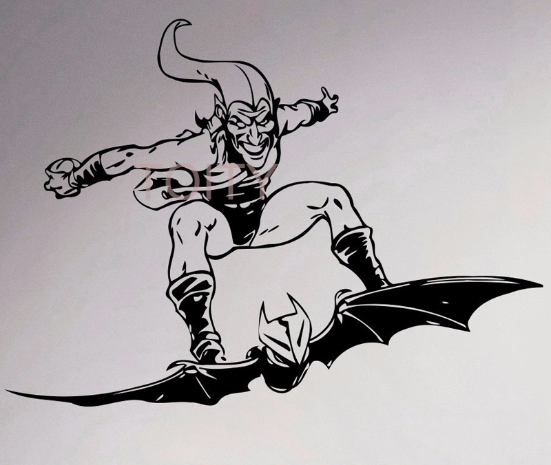 3款绿魔 Green Goblin贴纸漫威漫画超级反派装饰贴画男生宿舍墙贴