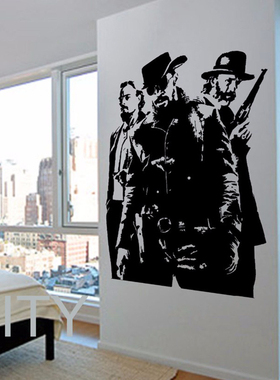 Django Unchained 被解救的姜戈贴画昆汀塔伦蒂诺电影贴纸装饰画