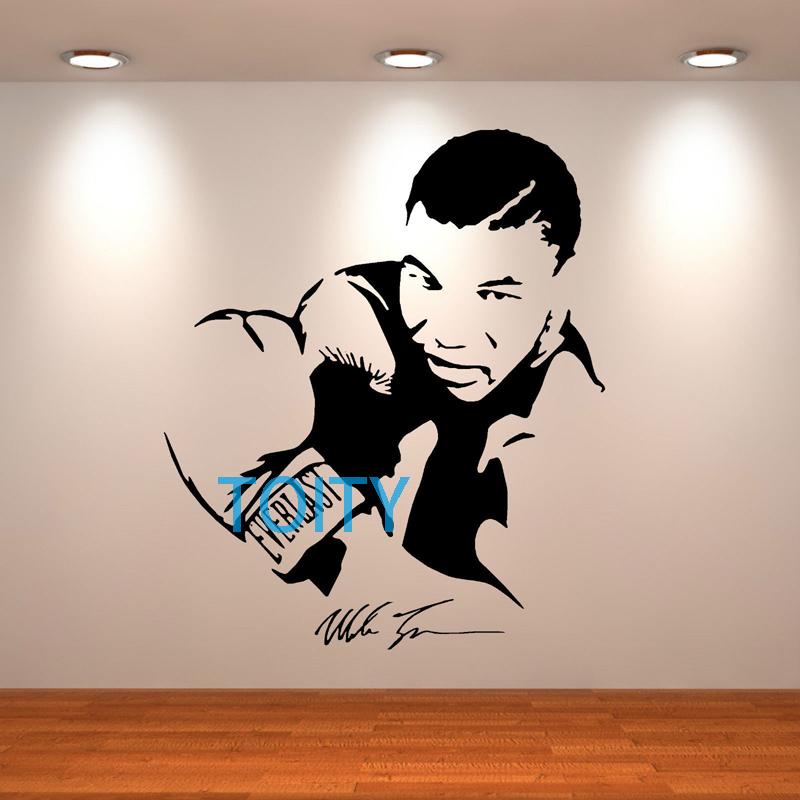 传奇拳王迈克泰森运动风健身墙贴