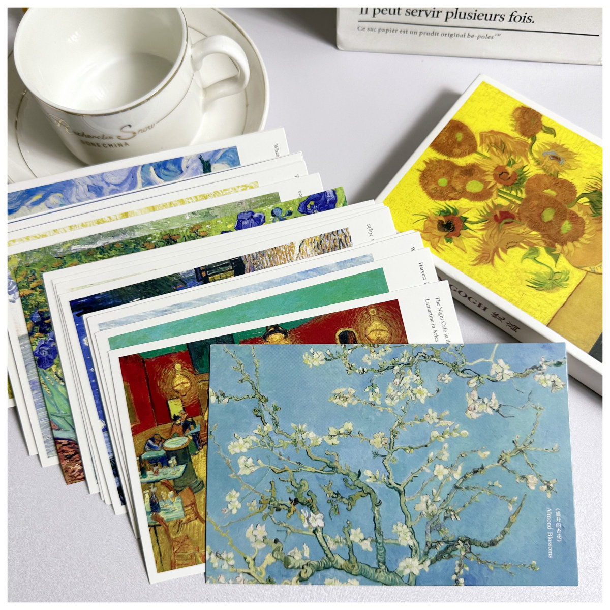 30张梵高画作明信片卡片
