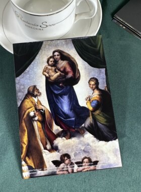 画家拉斐尔油画明信片30张