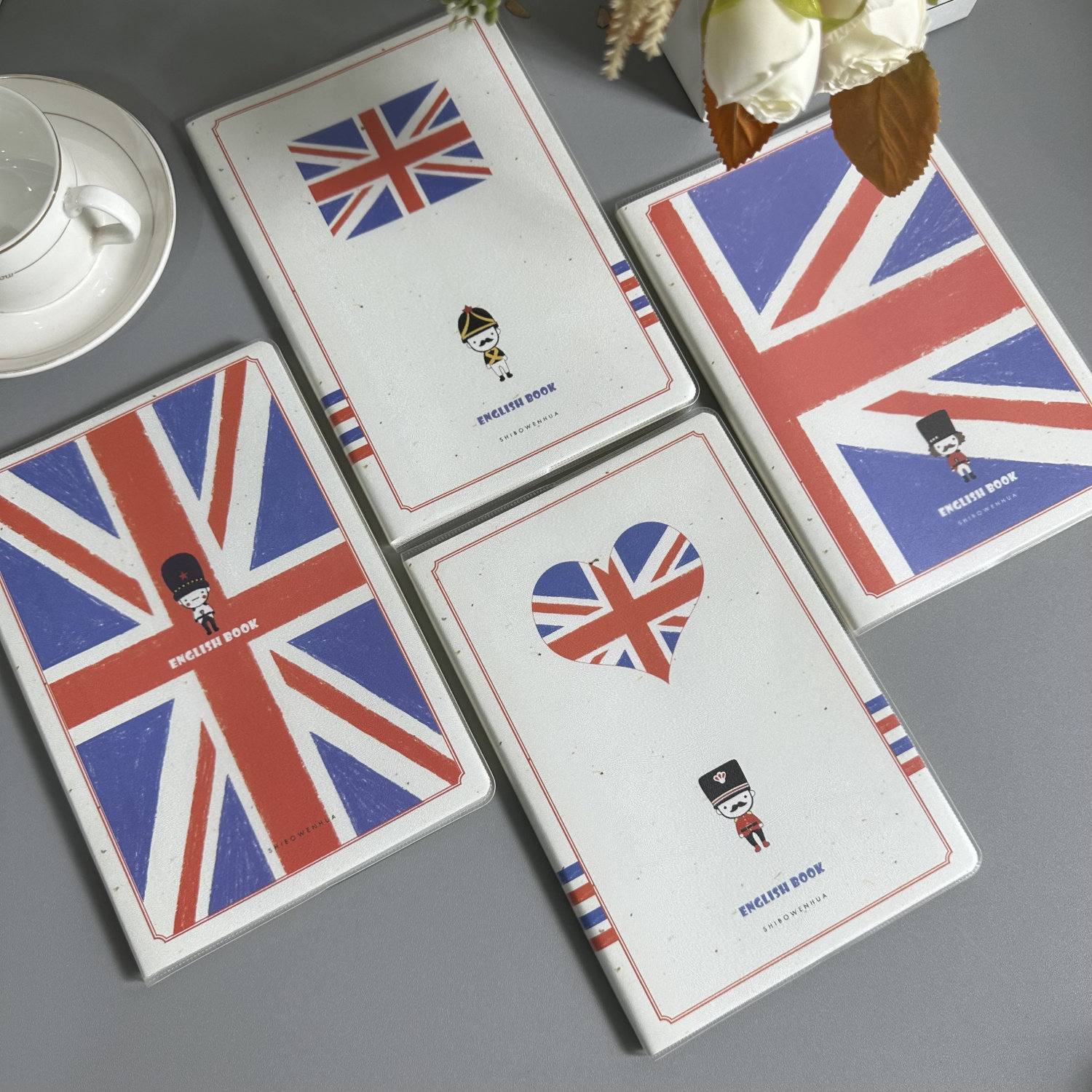 英伦风a5小学生英语笔记本英文练习本胶套单词本软抄本子32k 包邮