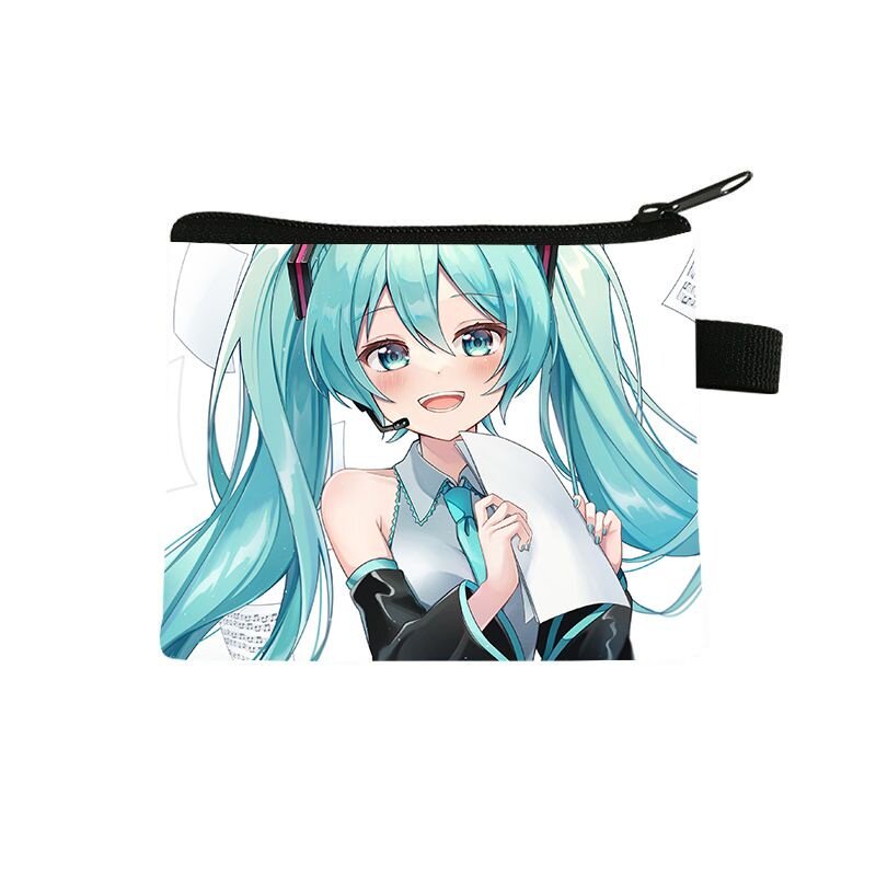 新款包包初音未来零钱包男生儿童时尚小学生卡包潮流便携男女收纳