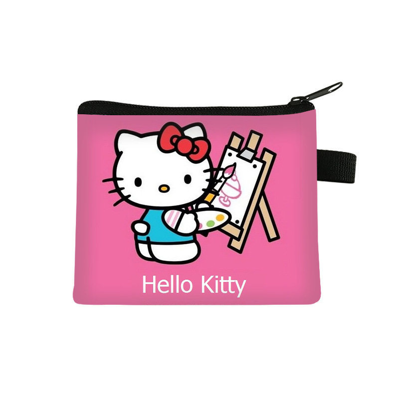 hellokitty猫儿童零钱包学生卡通卡包时尚便携收纳包钥匙包耳机包