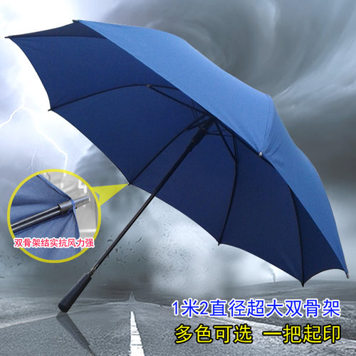 新款8K双骨双碰纤维骨超大号高尔夫伞 加粗晴雨伞 可定做广告伞 - 封面