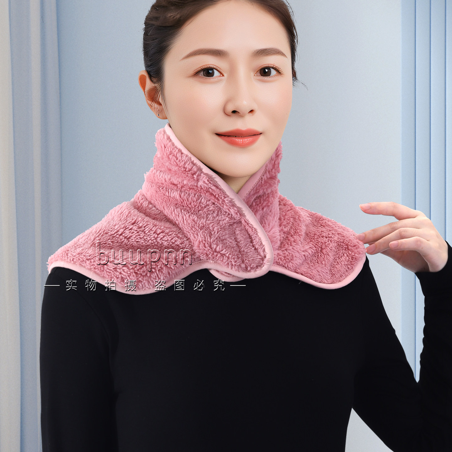 珊瑚绒护颈脖套睡觉脖子怕冷防风围巾高领开扣假领子自用款,服饰配件/皮带/帽子/围巾,假领,淘宝优惠券,粉丝福利购,淘宝优惠卷