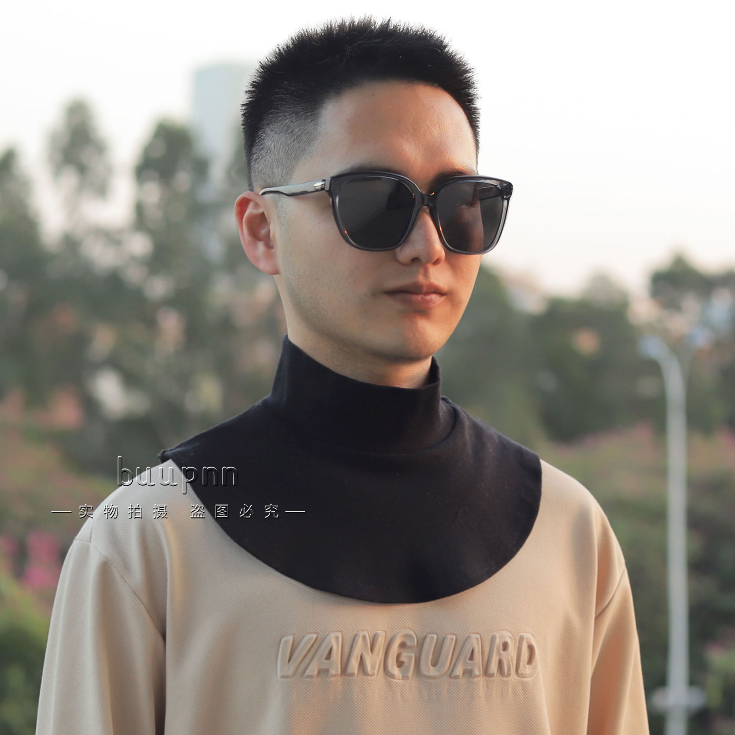 半高领保暖护颈男士假领子