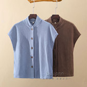 带袖 马甲护肩女秋冬中老年妈妈摇粒绒保暖坎肩外套