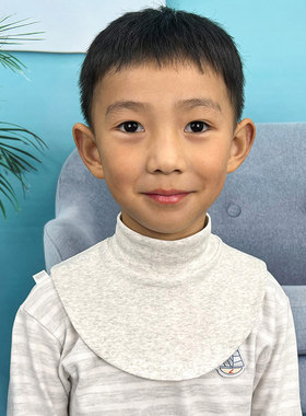 男童半高领假领冬季儿童假z领子男孩配毛衣围脖宝宝护脖