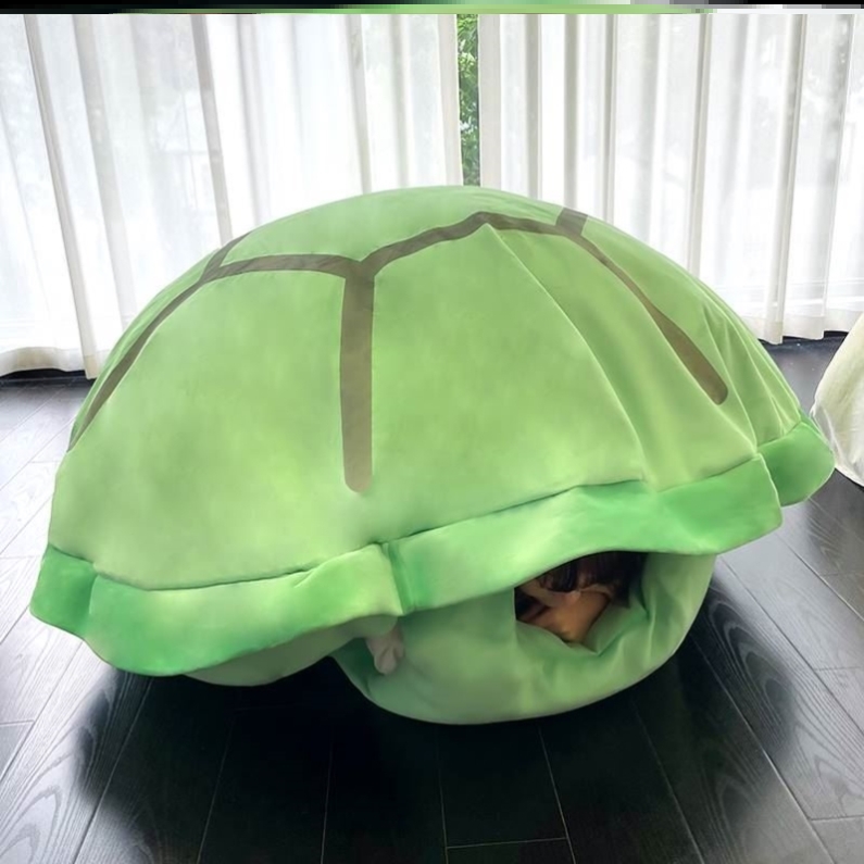 乌龟壳抱枕可穿戴公仔睡觉睡袋玩偶毛绒巨型懒人人穿超大龟壳沙发